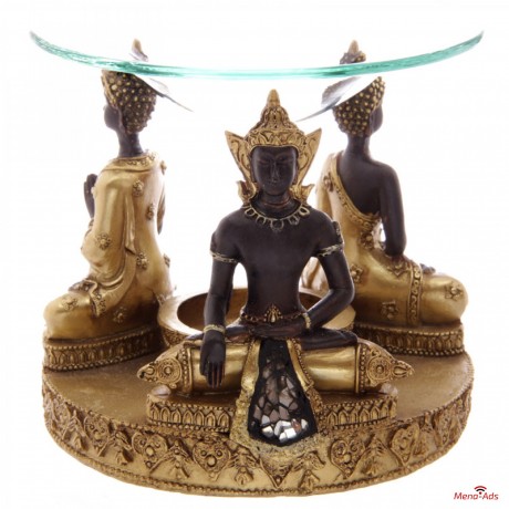 bruleur-a-huile-bouddha-thai-or-marron-et-mosaique-en-verre-big-0